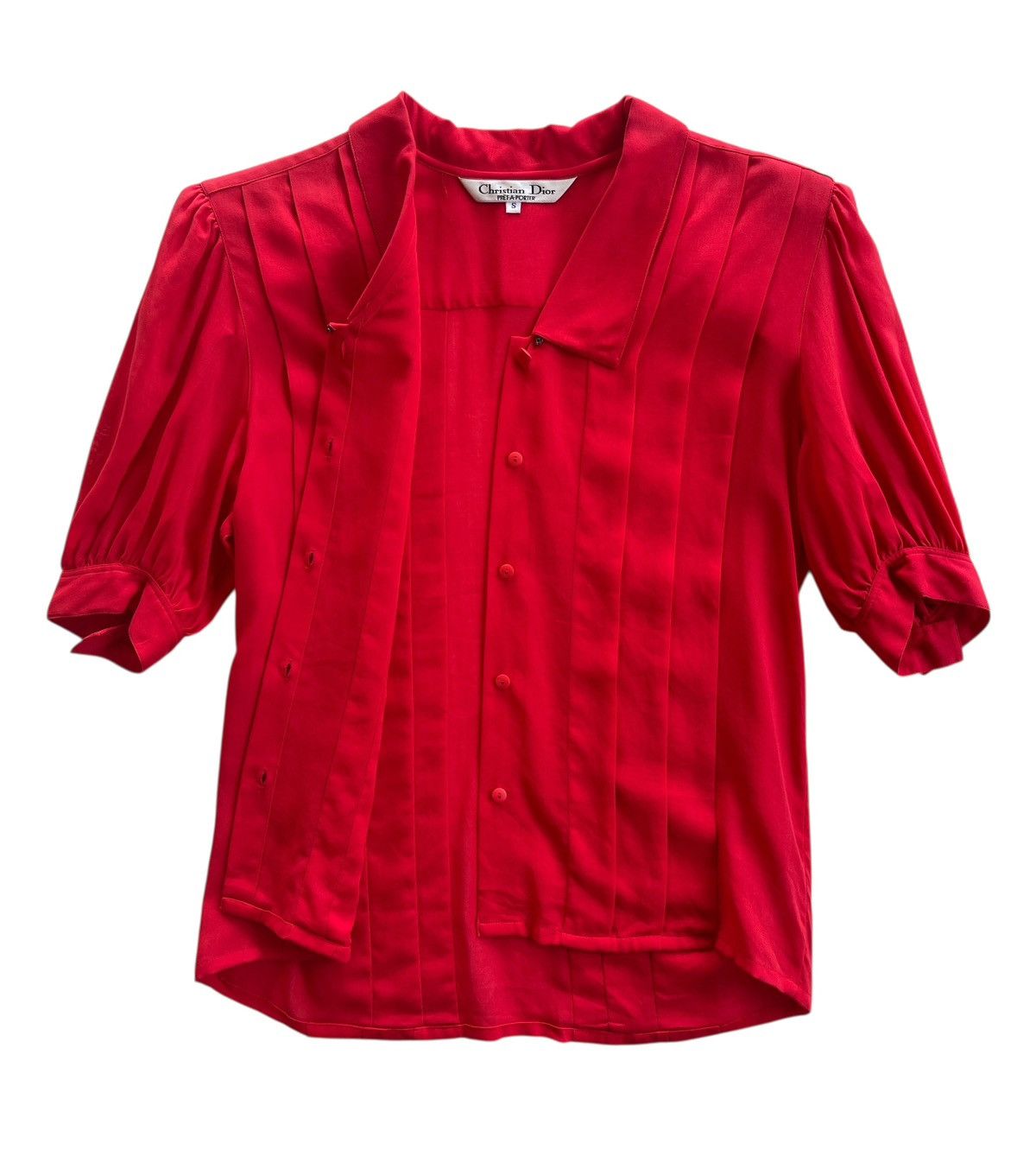 Christian Dior Monsieur CD Pleated Cropped Shirt Dress Size S / US 4 / IT 40 - 3 Thumbnail