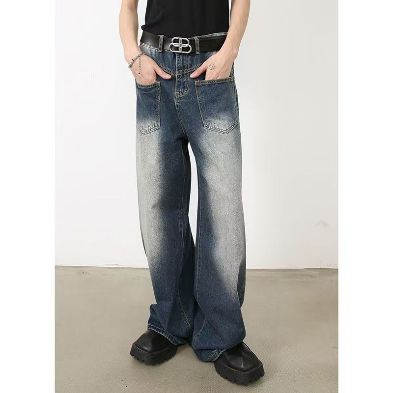 Japanese Brand × Jean Street loose washed vintage gradient jeans y2k Size US 32 / EU 48 - 3 Thumbnail