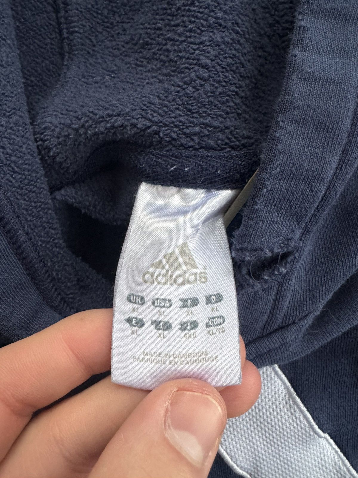 Adidas Vintage 00s Adidas Embroidered Baggy Hoodie Size US XL / EU 56 / 4 - 5 Thumbnail