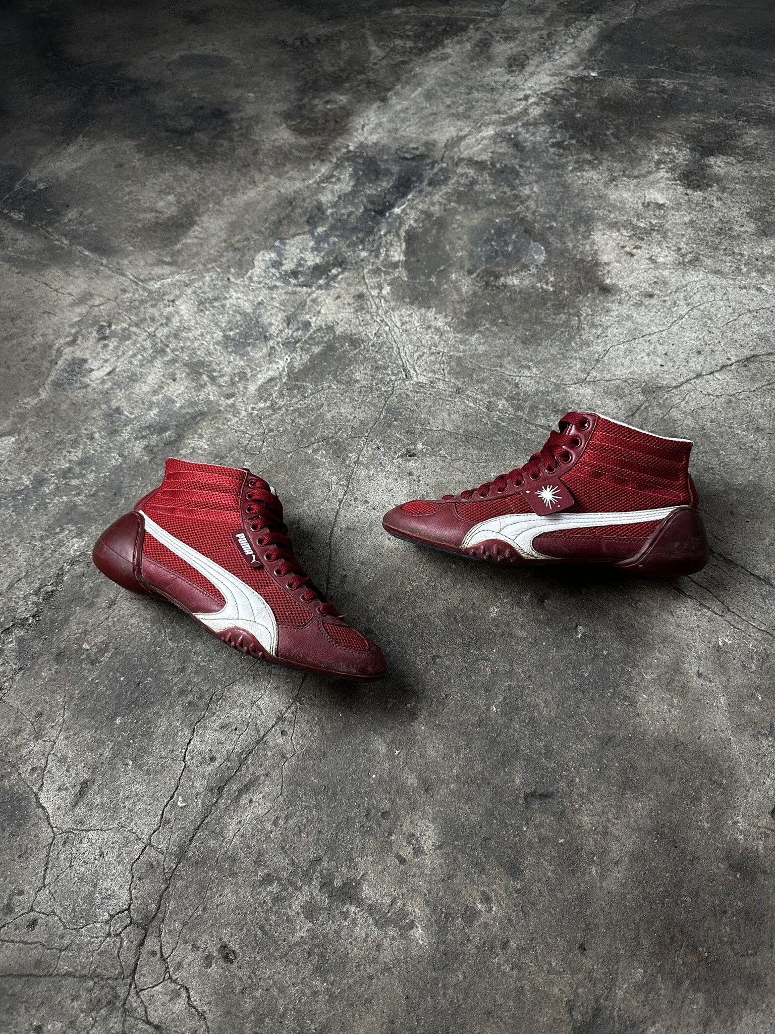 Puma × Vintage Crazy Puma Y2K Hi Top Sneakers Boxing Shoes