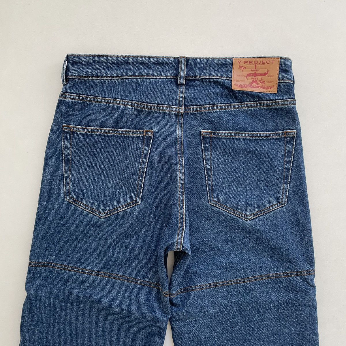 Y/Project Triple Layer Washed Blue Denim Jeans Size US 32 / EU 48 - 16 Thumbnail