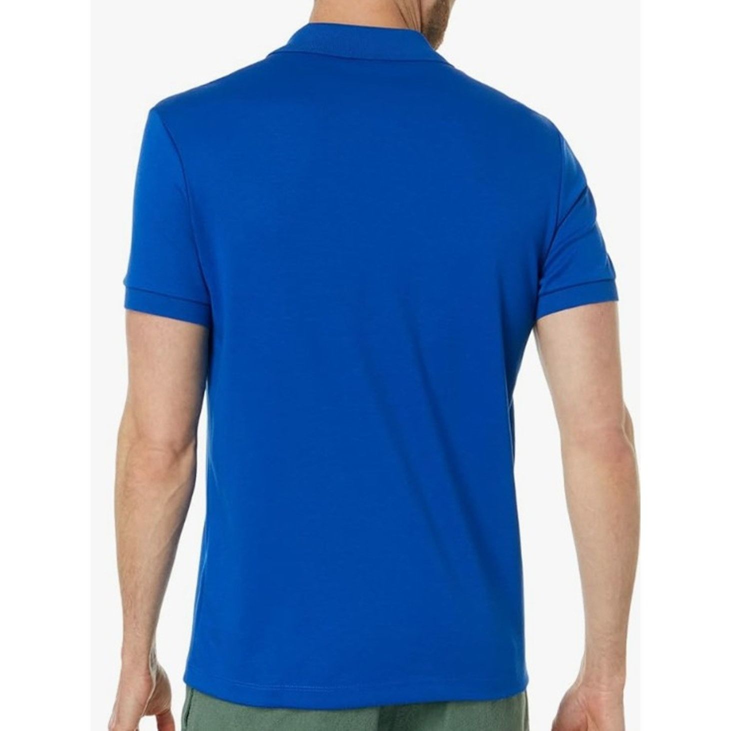 Lacoste Lacoste Mens Pima Jersey Interlock Regular Fit Polo Blue 2XL Size US XXL / EU 58 / 5 - 3 Thumbnail