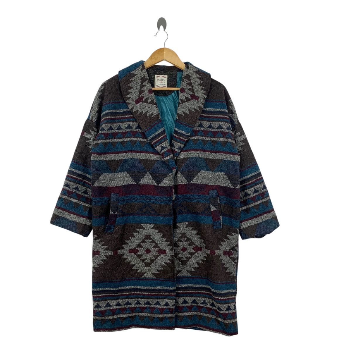 Other DENIFITS AZTEC NAVAJO Aboriginal Robe Coat Onsen Yukata Size L / US 10 / IT 46 - 3 Thumbnail