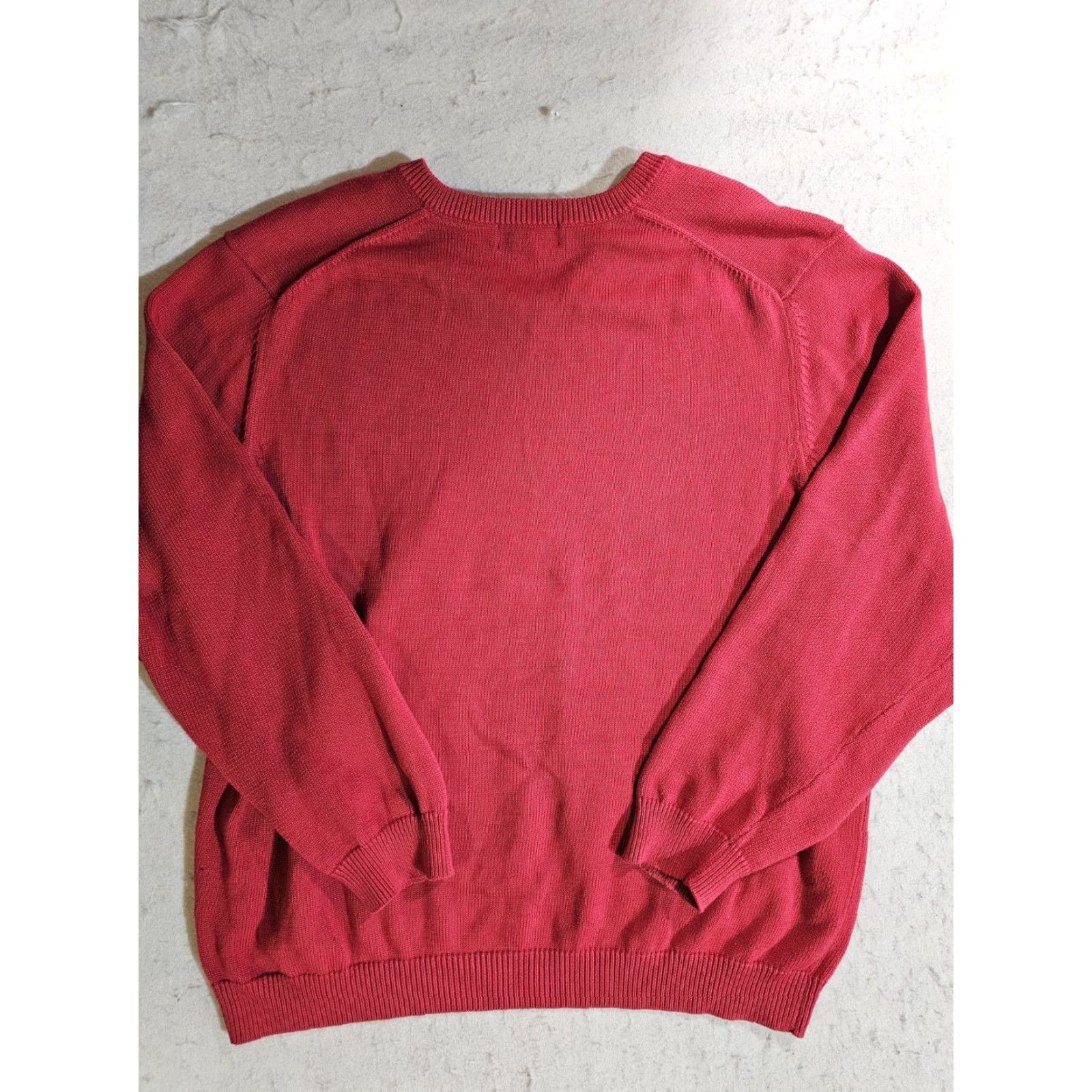 Brooks Brothers VINTAGE Brooks Brothers Signature 100% Supima Cotton V-Neck Sweater Men 2XL Red Size US XXL / EU 58 / 5 - 7 Thumbnail