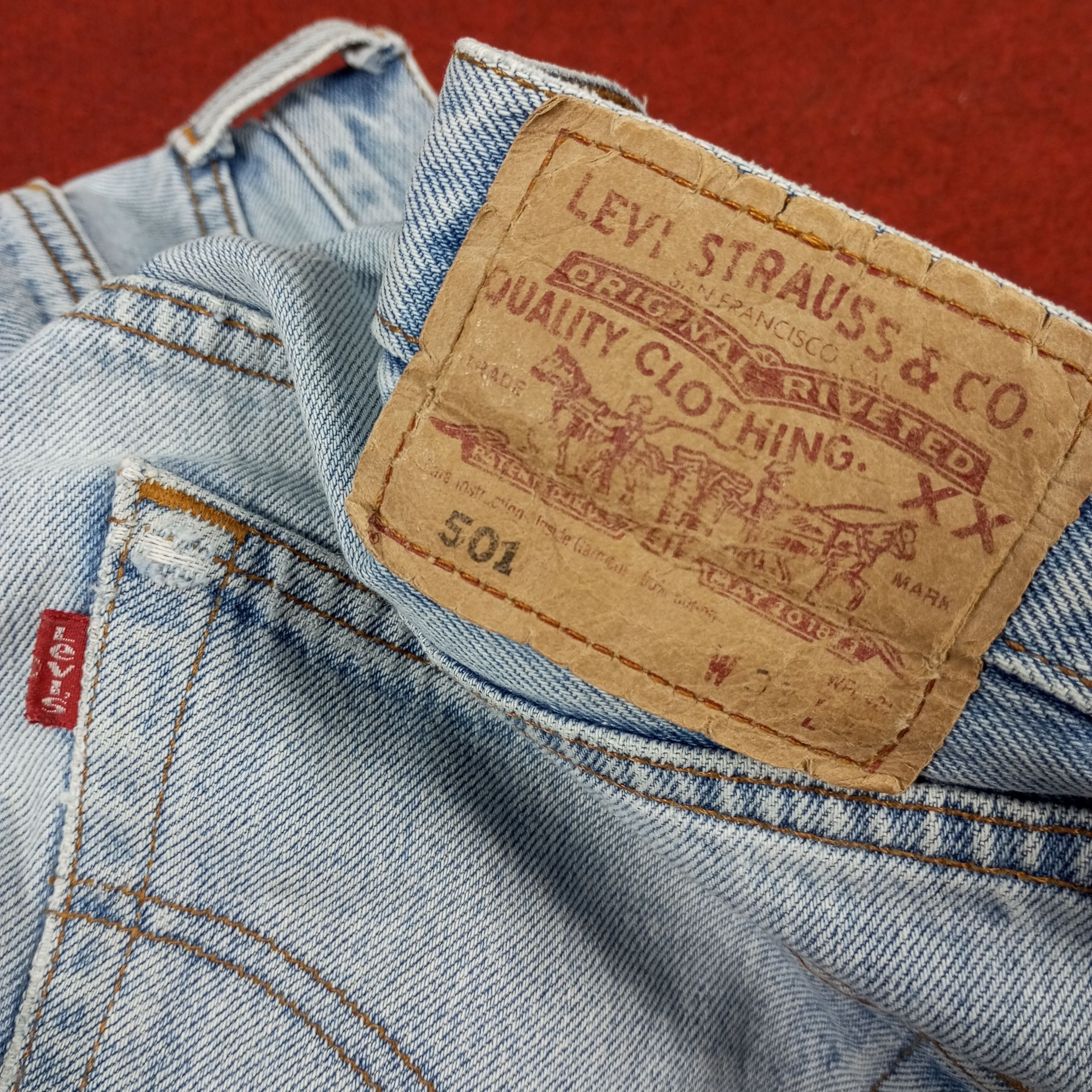Levi's × Vintage Levis 501 Fashion Streetwear Style Distressed Jeans Size US 30 / EU 46 - 15 Thumbnail