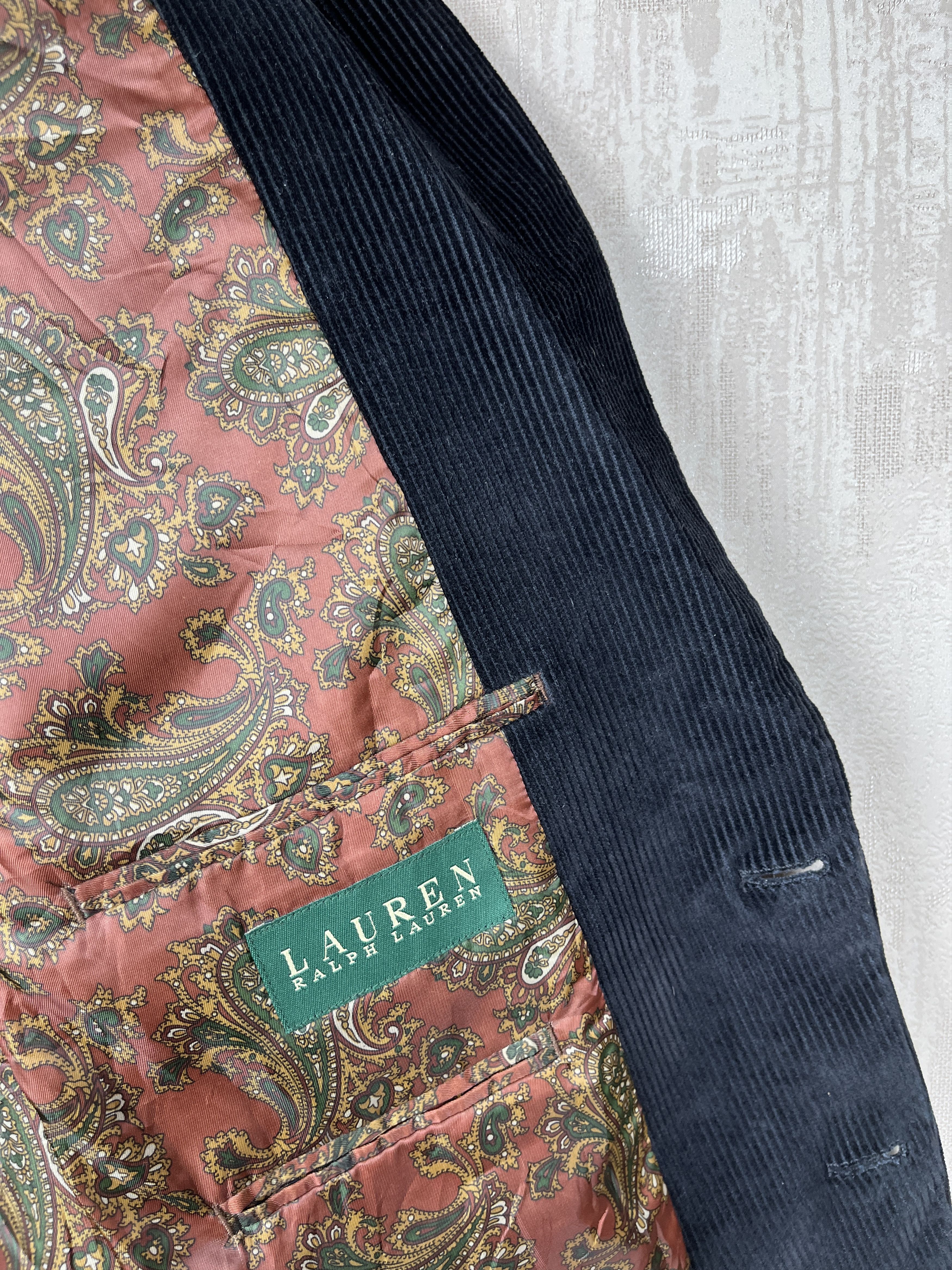 Lauren Ralph Lauren Lauren Ralph Lauren Paisley Lining Corduroy Blazer Coat Size 42R - 13 Thumbnail