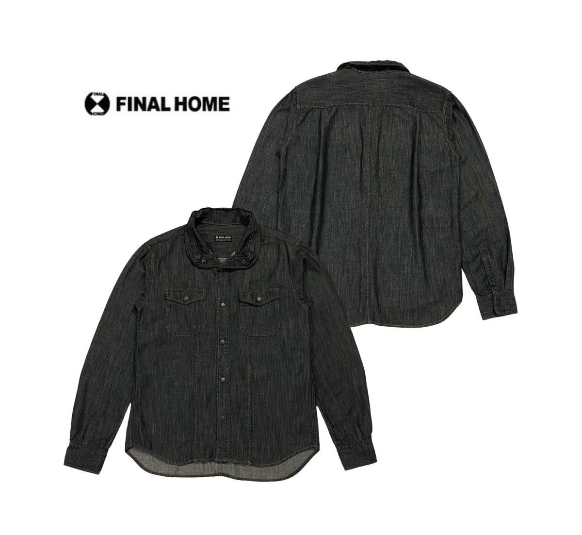 Final Home Final Home Denim Snap Button Ups Shirt Size US S / EU 44-46 / 1 - 1 Thumbnail