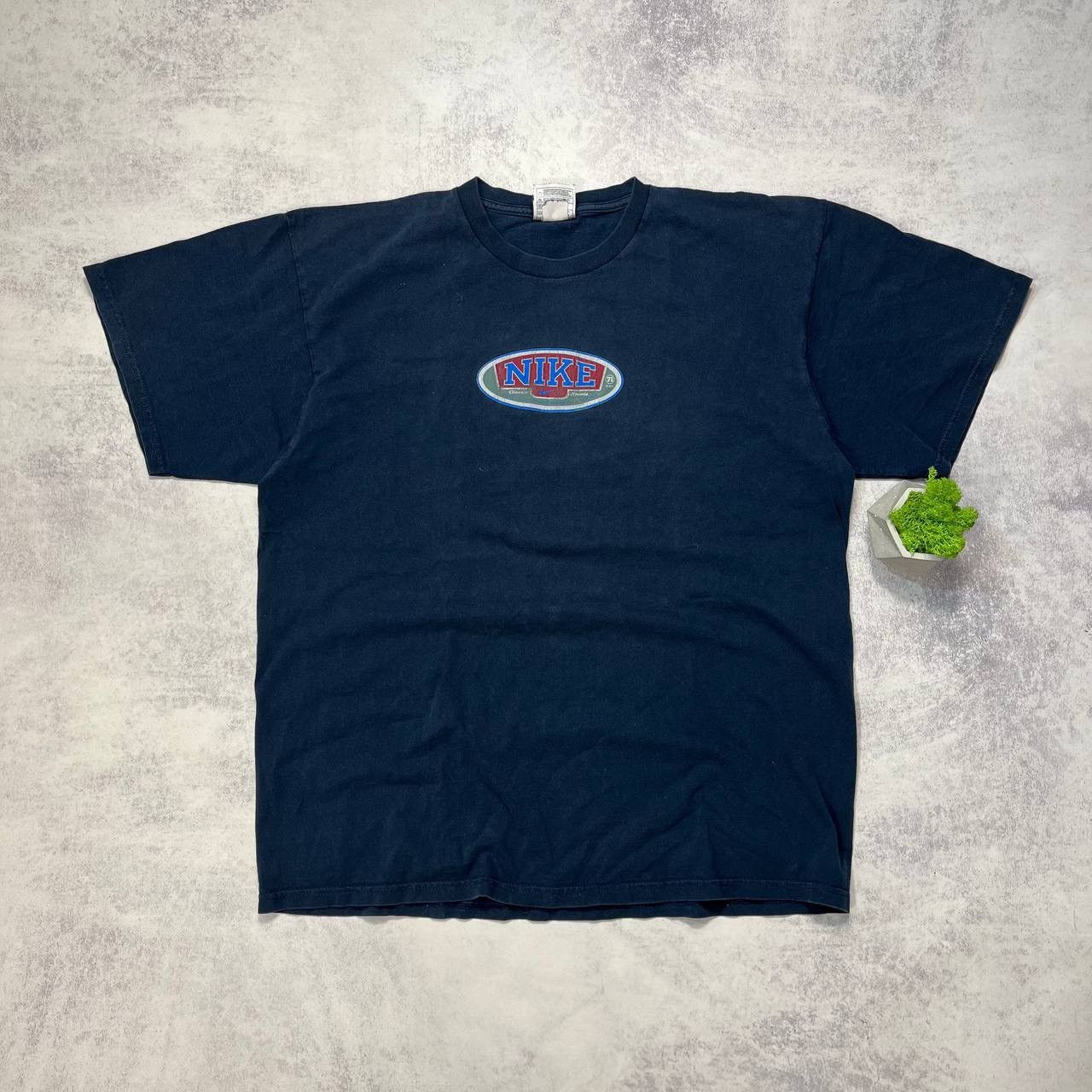 Nike × Vintage 90s Vintage Nike T-shirt logo Made in mexico Size US L / EU 52-54 / 3 - 9 Thumbnail