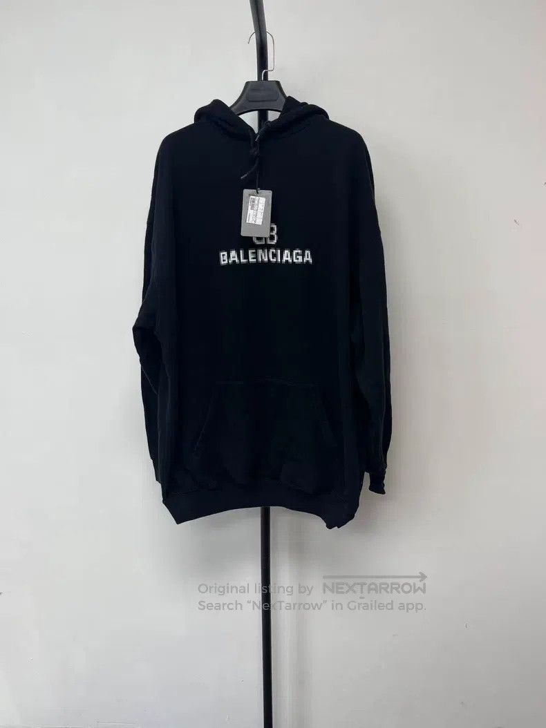 Balenciaga Balenciaga Letter logo pattern hooded long sleeve sweater, Size XS / US 0-2 / IT 36-38 - 1 Thumbnail