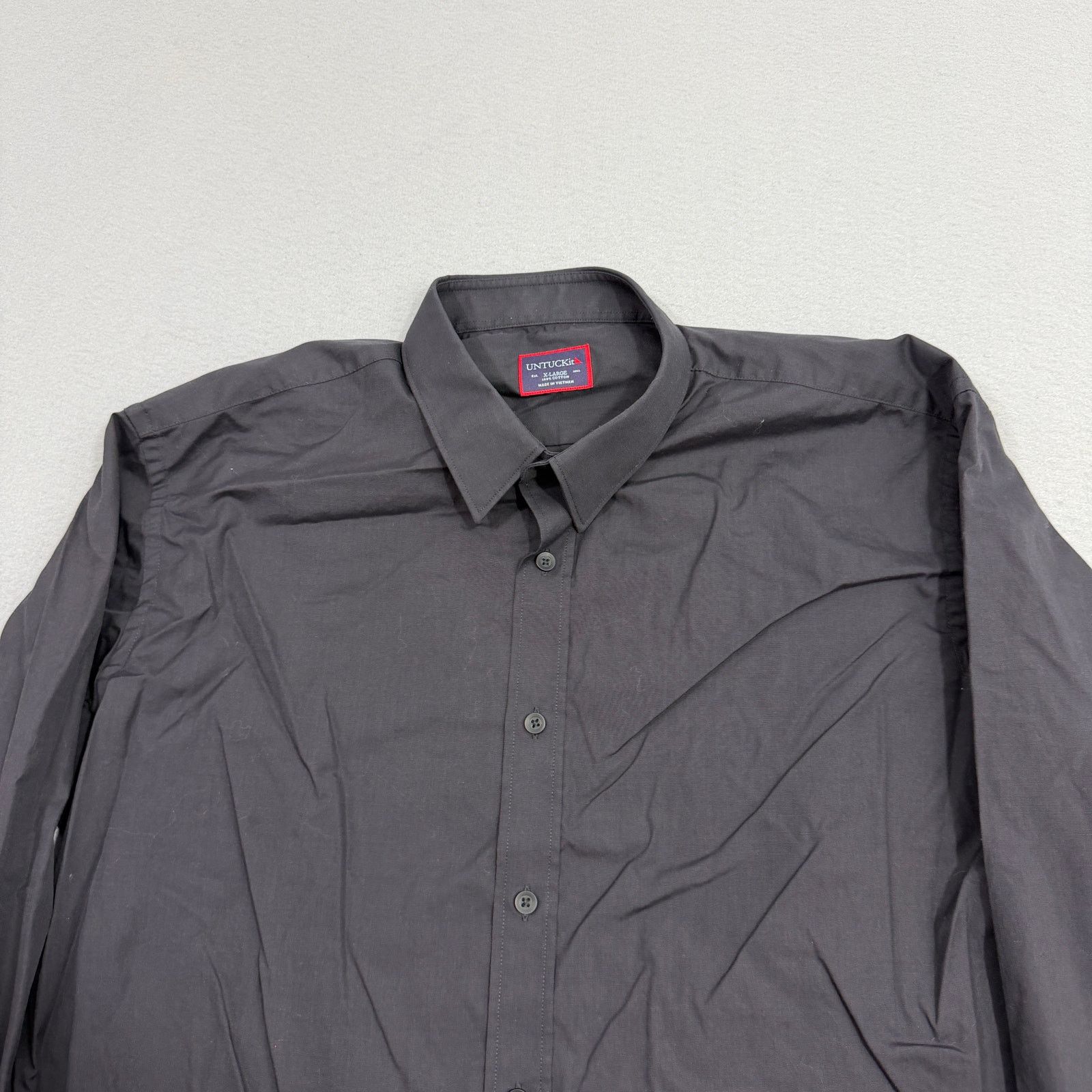 UNTUCKit Untuckit Shirt Mens Extra Large Black Button Up Long Sleeve Size US XL / EU 56 / 4 - 2 Thumbnail