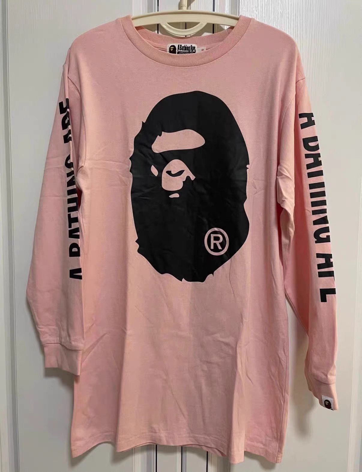 Bape Bape Pink Ape Head Sweatshirt Size US S / EU 44-46 / 1 - 1 Thumbnail