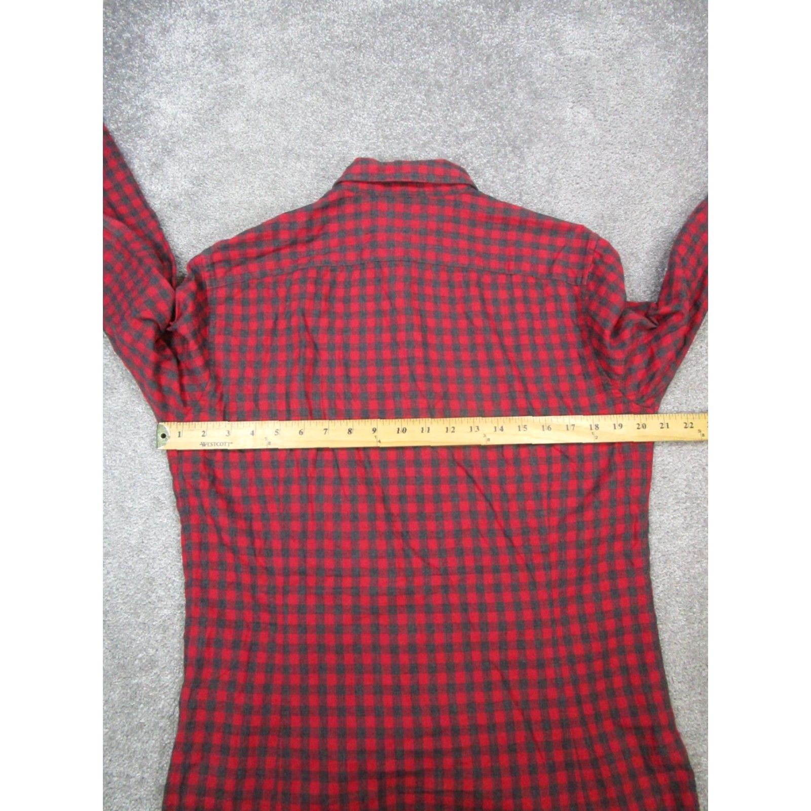 FRED Bonobos Shirt Mens Medium Red Black Cotton Button Up Size US M / EU 48-50 / 2 - 5 Thumbnail