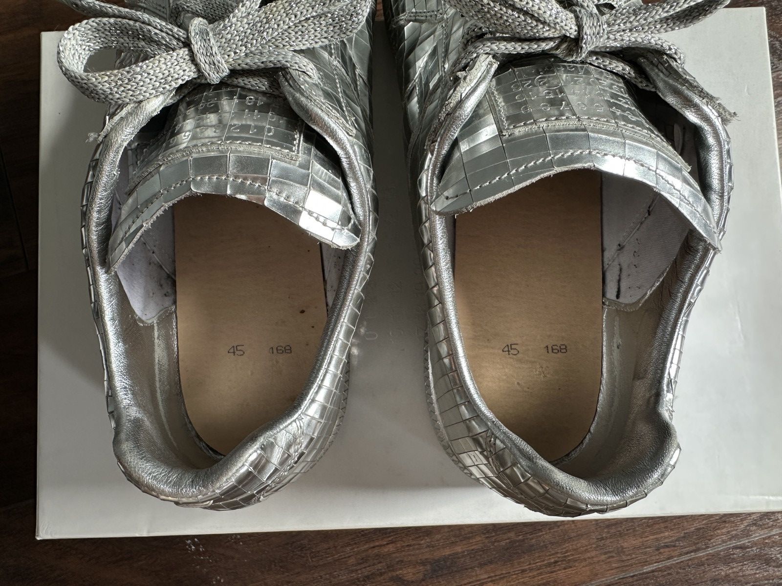 Maison Margiela Maison Margiela 45 US 12 GAT Silver Replica Sneakers 2018 Size US 12 / EU 45 - 10 Thumbnail