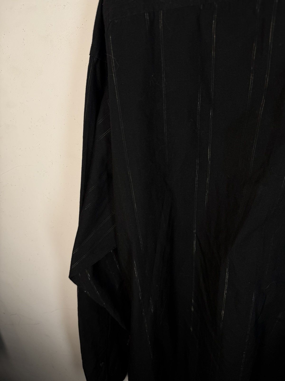 Yves Saint Laurent Black YSL Shirt Shiny Metal Stripes Sparkling Size US XL / EU 56 / 4 - 15 Thumbnail