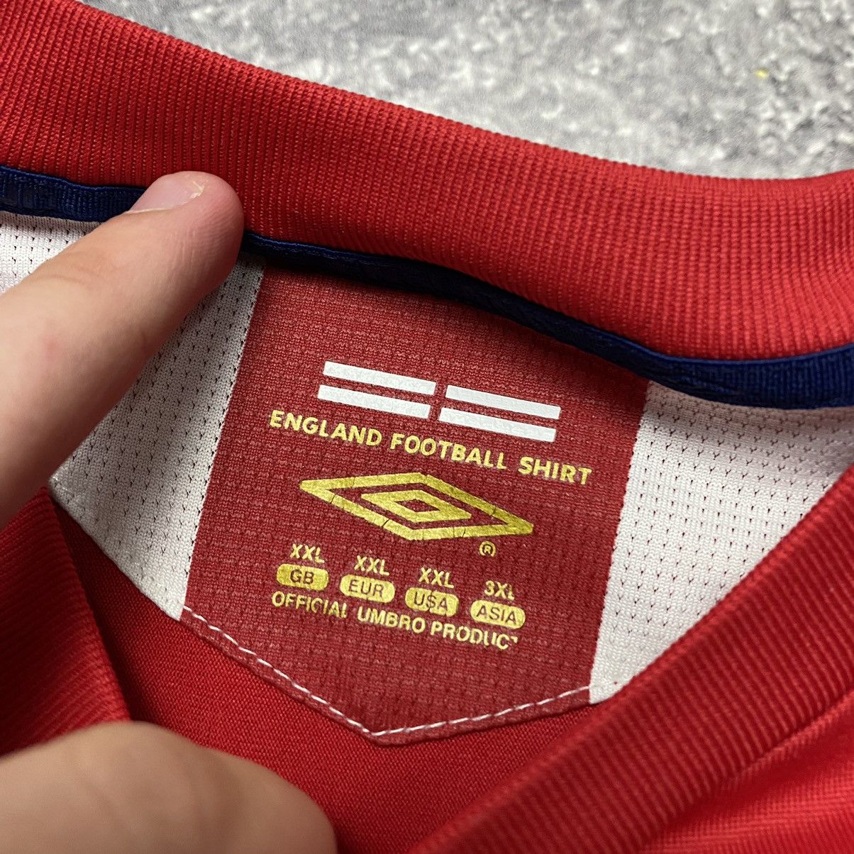 Umbro Vintage Umbro England 2006 National Football team jersey Size US XXL / EU 58 / 5 - 6 Thumbnail