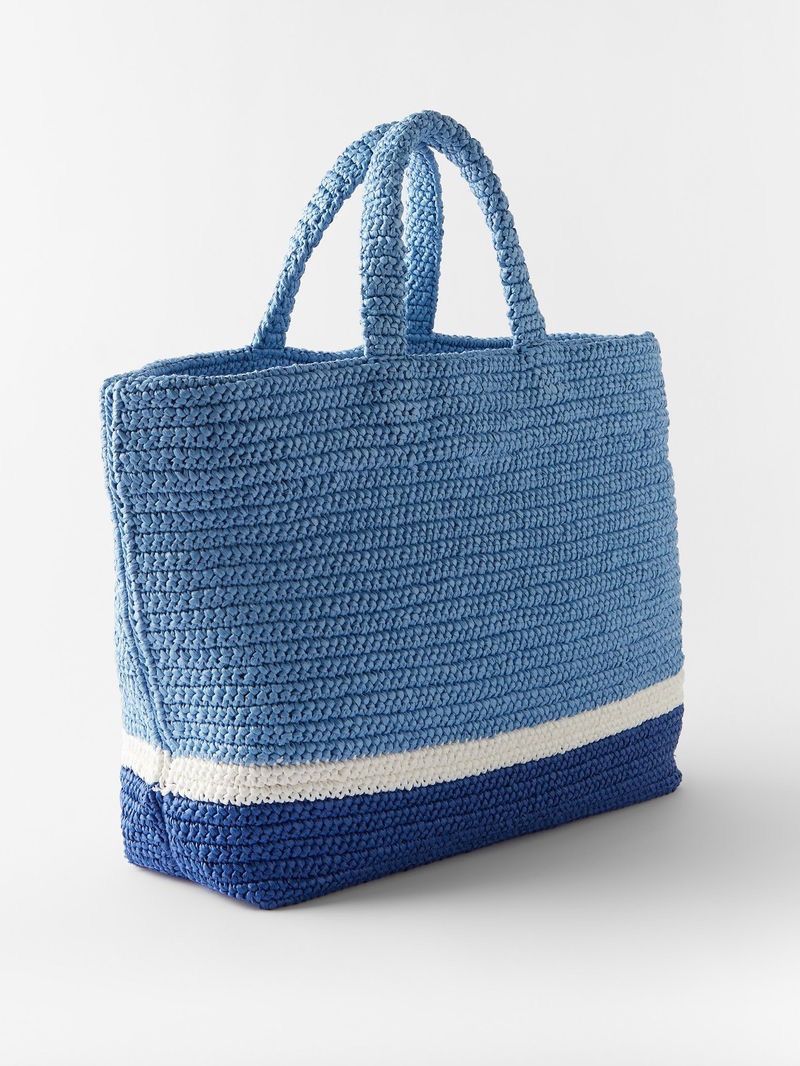 Prada Two Tone Woven Tote Bag Size ONE SIZE - 2 Thumbnail