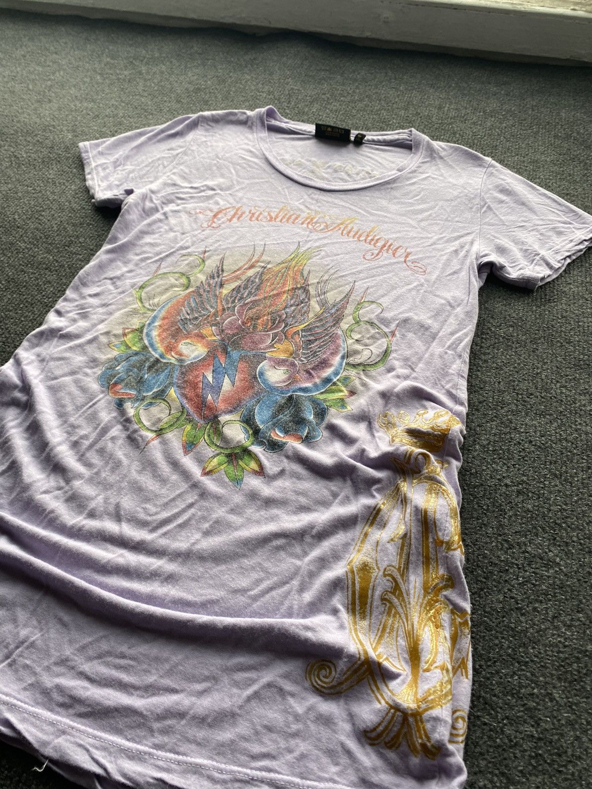 Christian Audigier 🔥Goth Christian Audigier Tattoo Emo Alt Long Top Size M / US 6-8 / IT 42-44 - 2 Thumbnail
