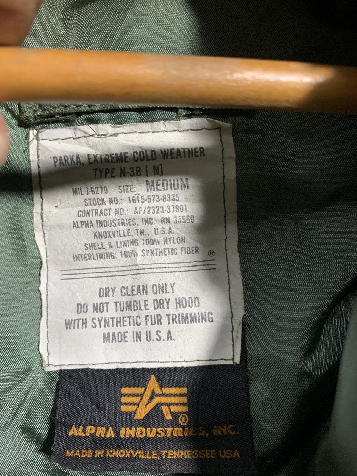 Alpha Industries 🔥VTG ALPHA INDUSTRIES N-3B FUR PARKA JACKET Size US M / EU 48-50 / 2 - 8 Thumbnail