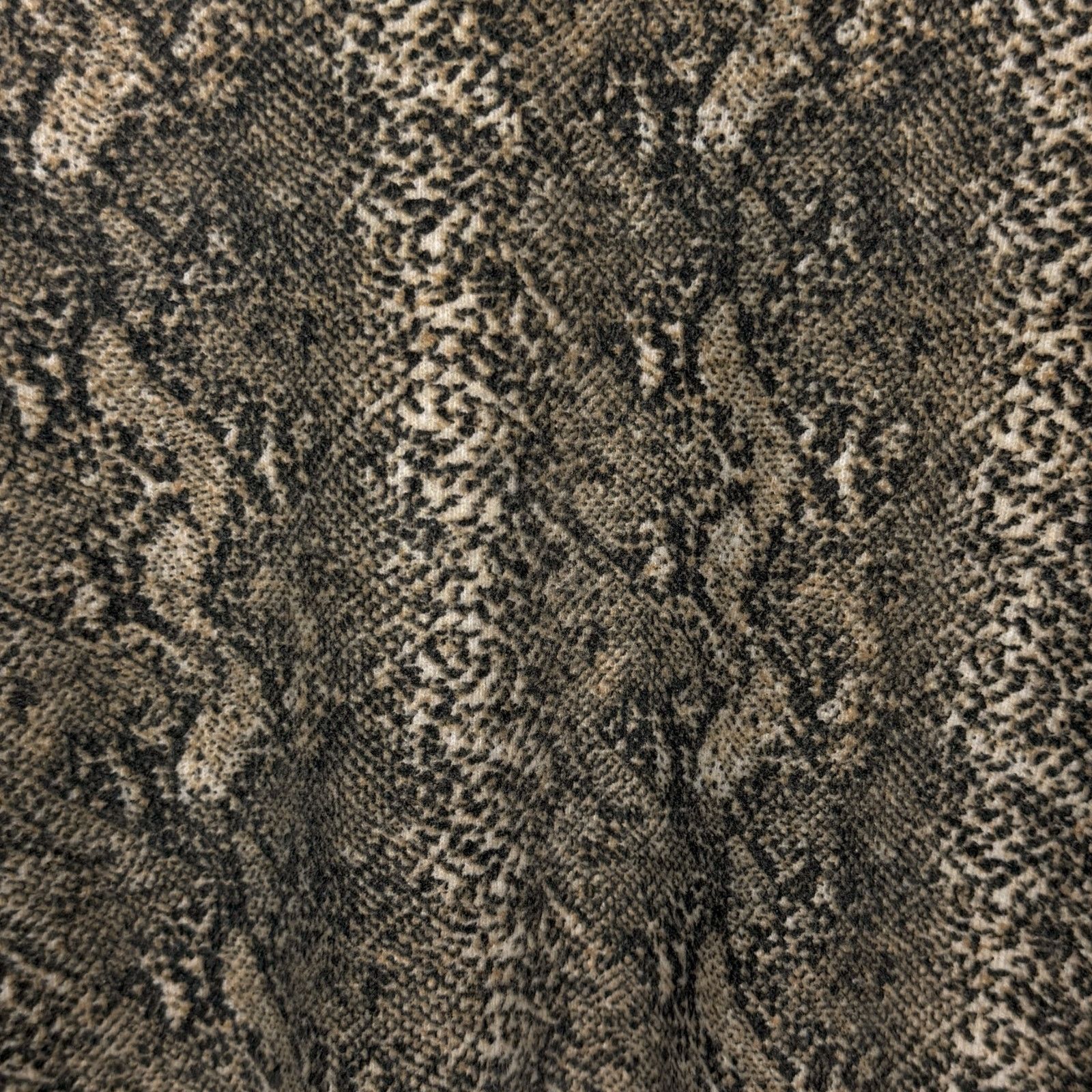 Zara Zara Trafaluc Tan Black Snakeskin Cobra Womens Small Cropped Size S / US 4 / IT 40 - 4 Thumbnail