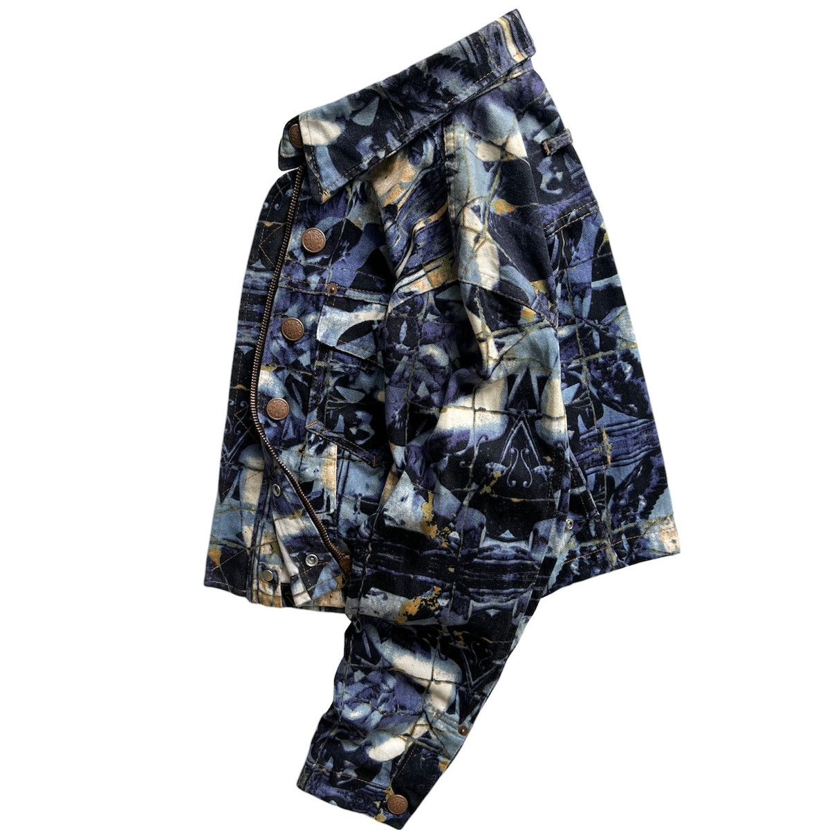 Gaultier Homme Objet × Jean Paul Gaultier × Vintage 90s JEAN PAUL GAULTIER CROPPED JACKET Size S / US 4 / IT 40 - 3 Thumbnail