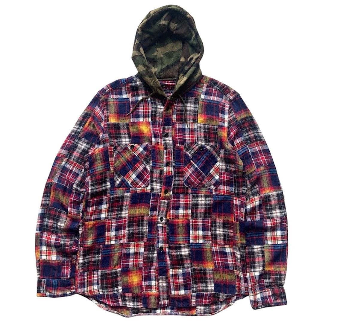 Sophnet. Japanese brand - Sophnet patchwork flannel shirt hood Size US L / EU 52-54 / 3 - 1 Thumbnail