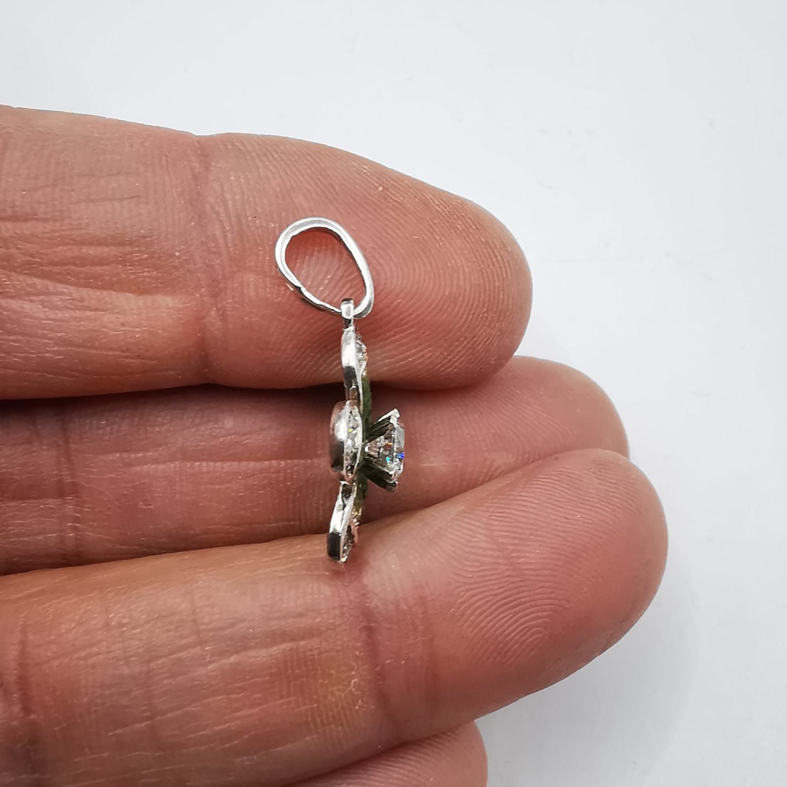 Sterling Silver Vintage Elegant Pendant made of 925 silver 2,33g Size ONE SIZE - 6 Thumbnail