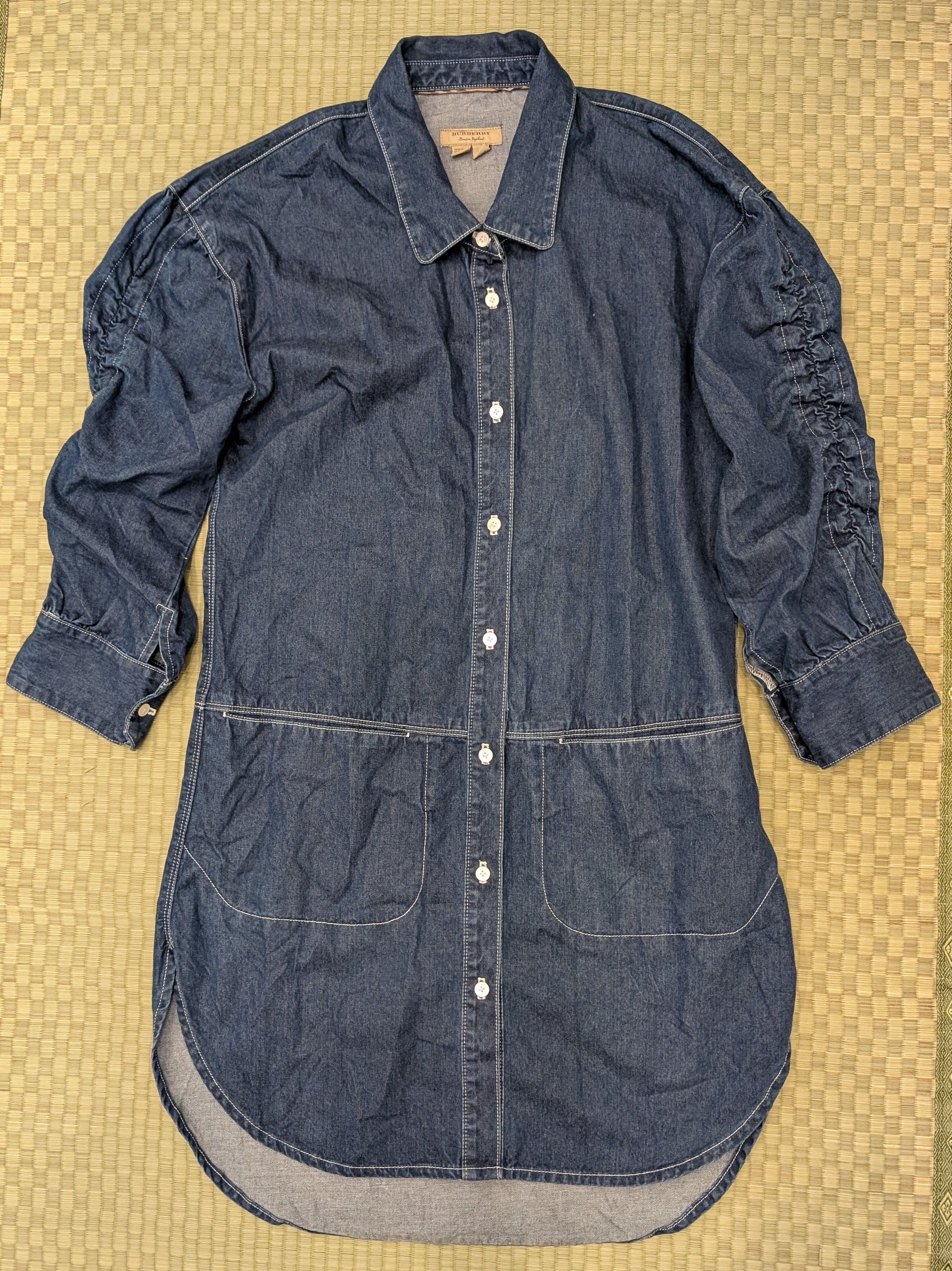 Burberry Burberry Button Down Denim High-Low Blue Jean Shirt Dress Size S / US 4 / IT 40 - 1 Thumbnail