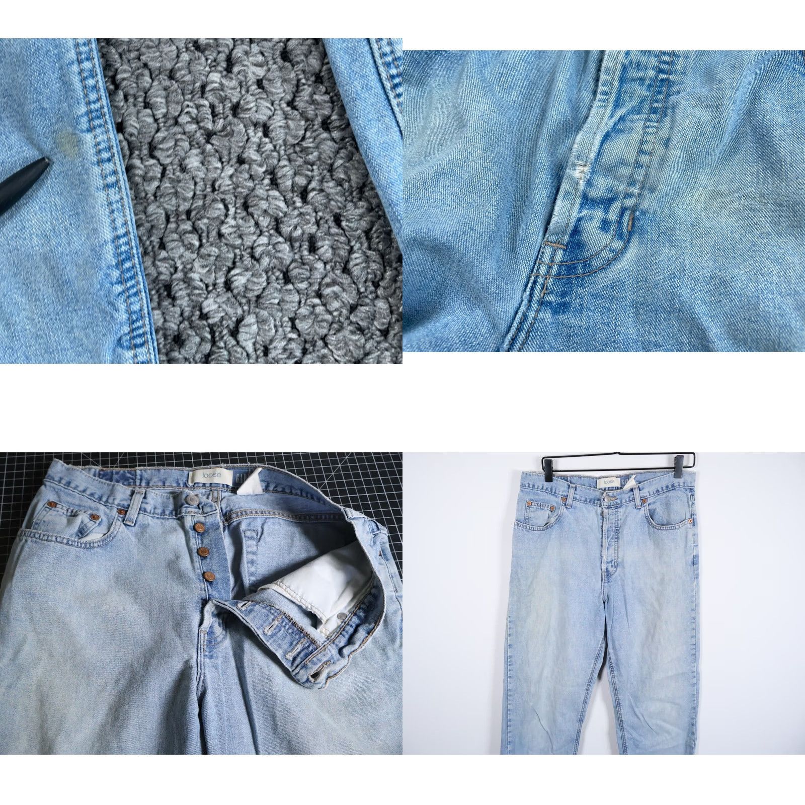 Gap VINTAGE Gap Jeans Women's 12 Long (32 x 32) Blue Denim Button Fly High Rise Relaxed Mom Style 5-Pocket Size 34" / US 12 / IT 48 - 9 Thumbnail