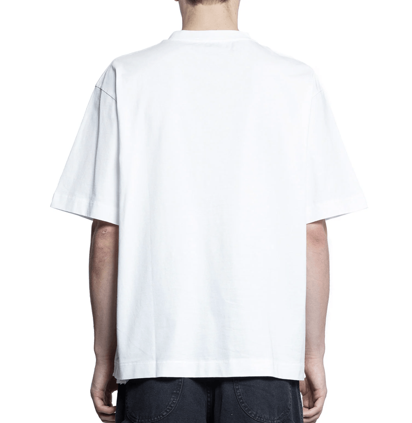 Off-White o1s22i1n1124 Oversized Crewneck T-Shirt in White Size US L / EU 52-54 / 3 - 3 Thumbnail