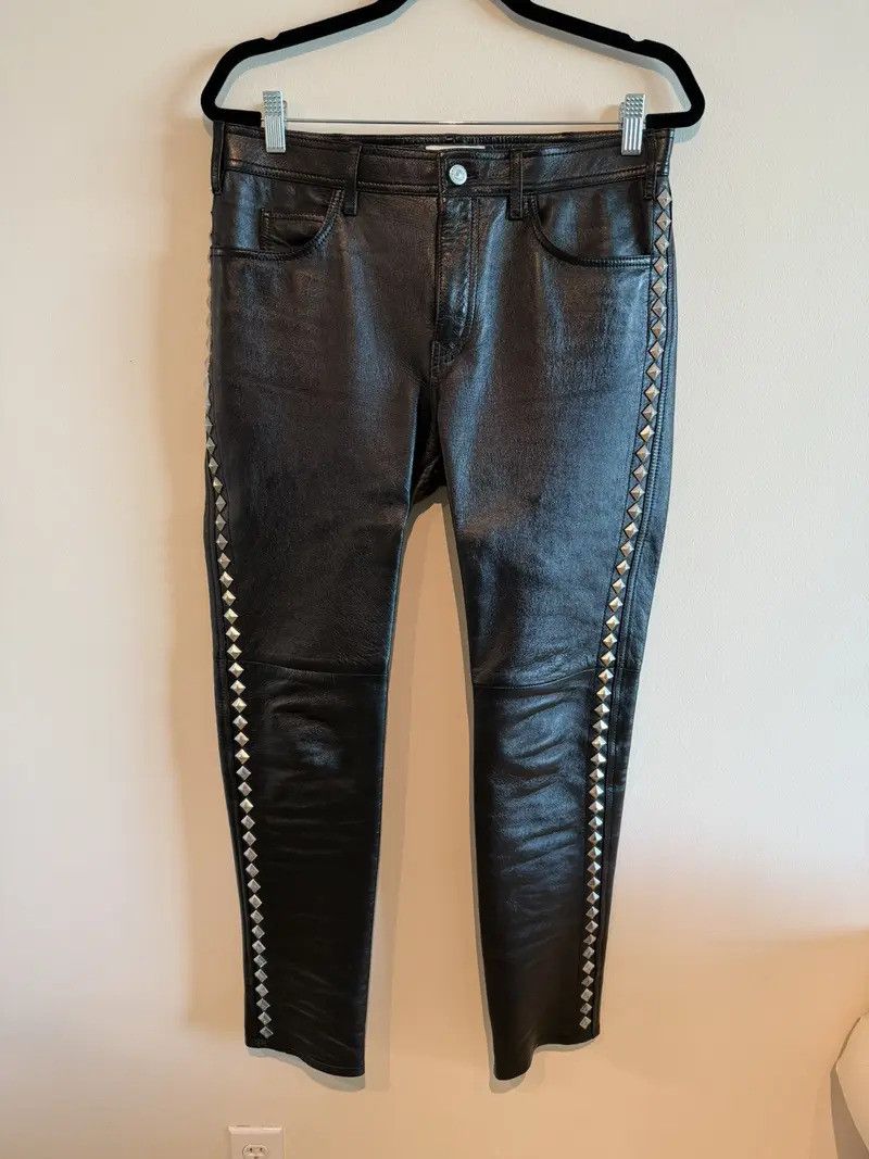 Celine Studded Leather Jeans Runway Size US 30 / EU 46 - 1 Thumbnail