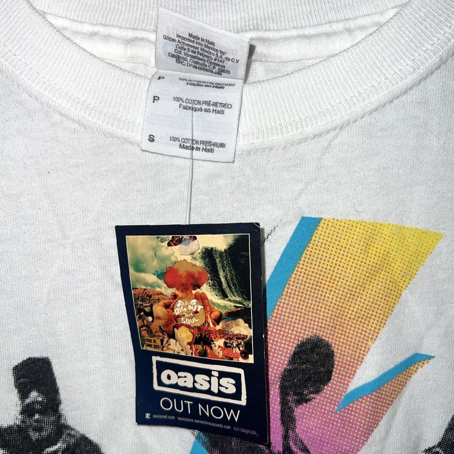 Vintage VINTAGE Oasis T-Shirt Men Small White Cotton Casual Shirt Size US S / EU 44-46 / 1 - 3 Thumbnail