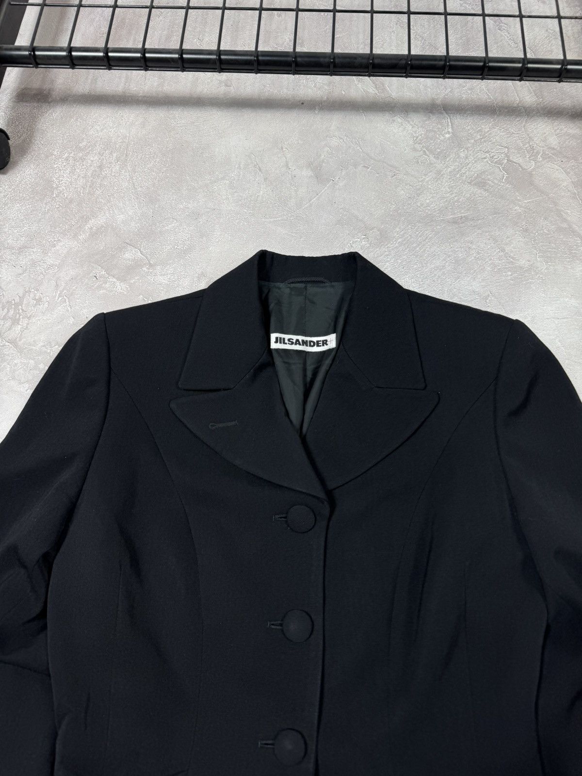 Jil Sander Vintage Jil Sander 80s Wool Embroidered Blazer West Germany Size XS / US 0-2 / IT 36-38 - 5 Thumbnail