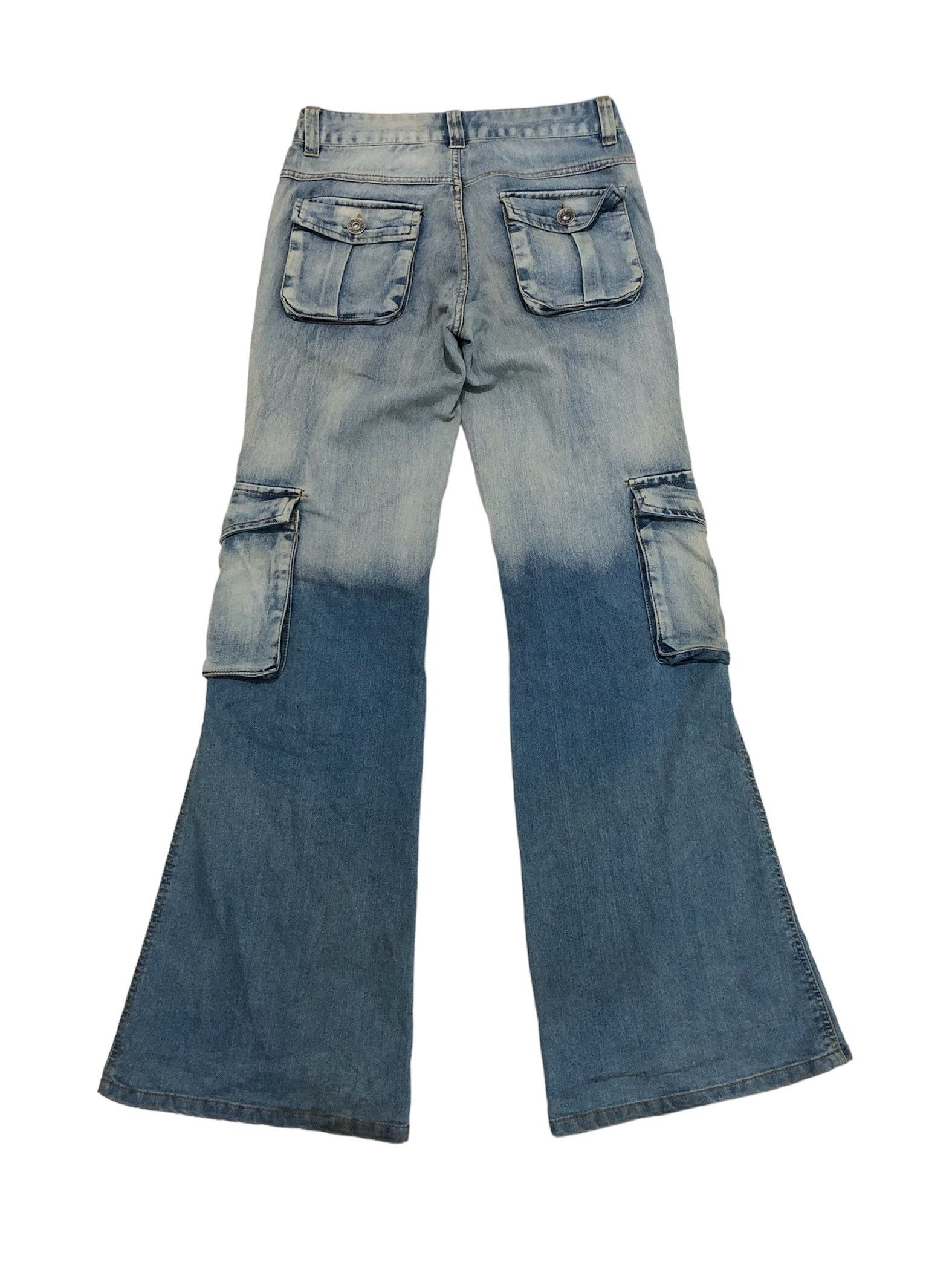 If Six Was Nine Japanese Flared cargo Denim Size US 29 - 3 Thumbnail