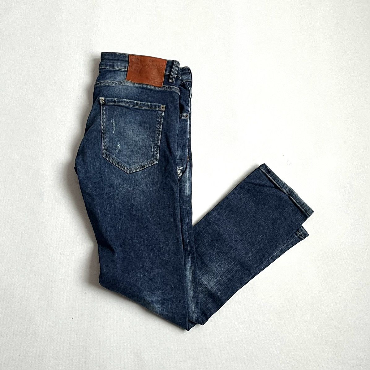 Dsquared2 Dsquared 2 distressed painted western denim jeans skinny Size US 30 / EU 46 - 15 Thumbnail