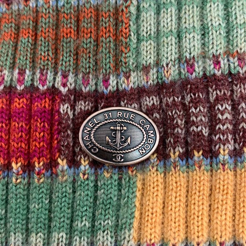 Chanel Chanel Color block cashmere round neck short-sleeved knitte Size XS / US 0-2 / IT 36-38 - 6 Thumbnail