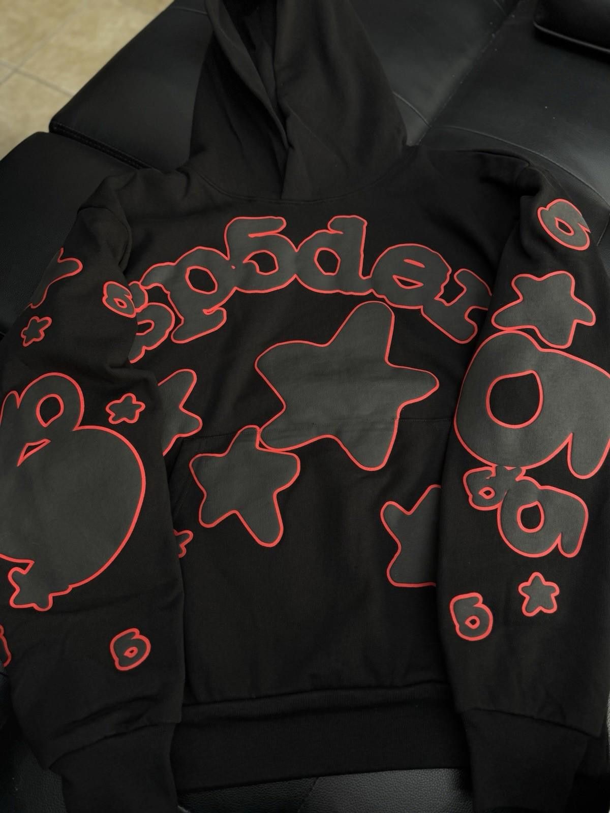 Sp5der Sp5der Worldwide Black Red Hoodie Size Medium (NEW) Size US M / EU 48-50 / 2 - 6 Thumbnail