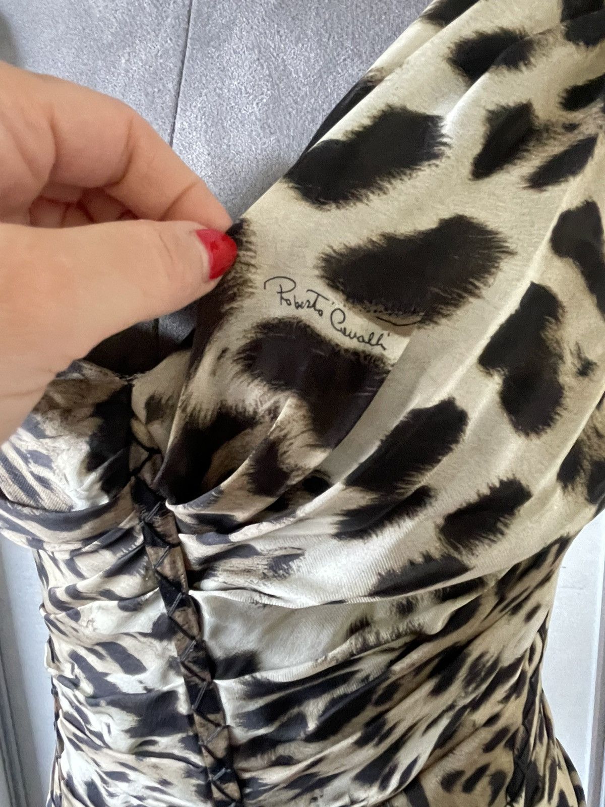 Roberto Cavalli ROBERTO CAVALLI MAXI SILK DRESS Size M / US 6-8 / IT 42-44 - 6 Thumbnail