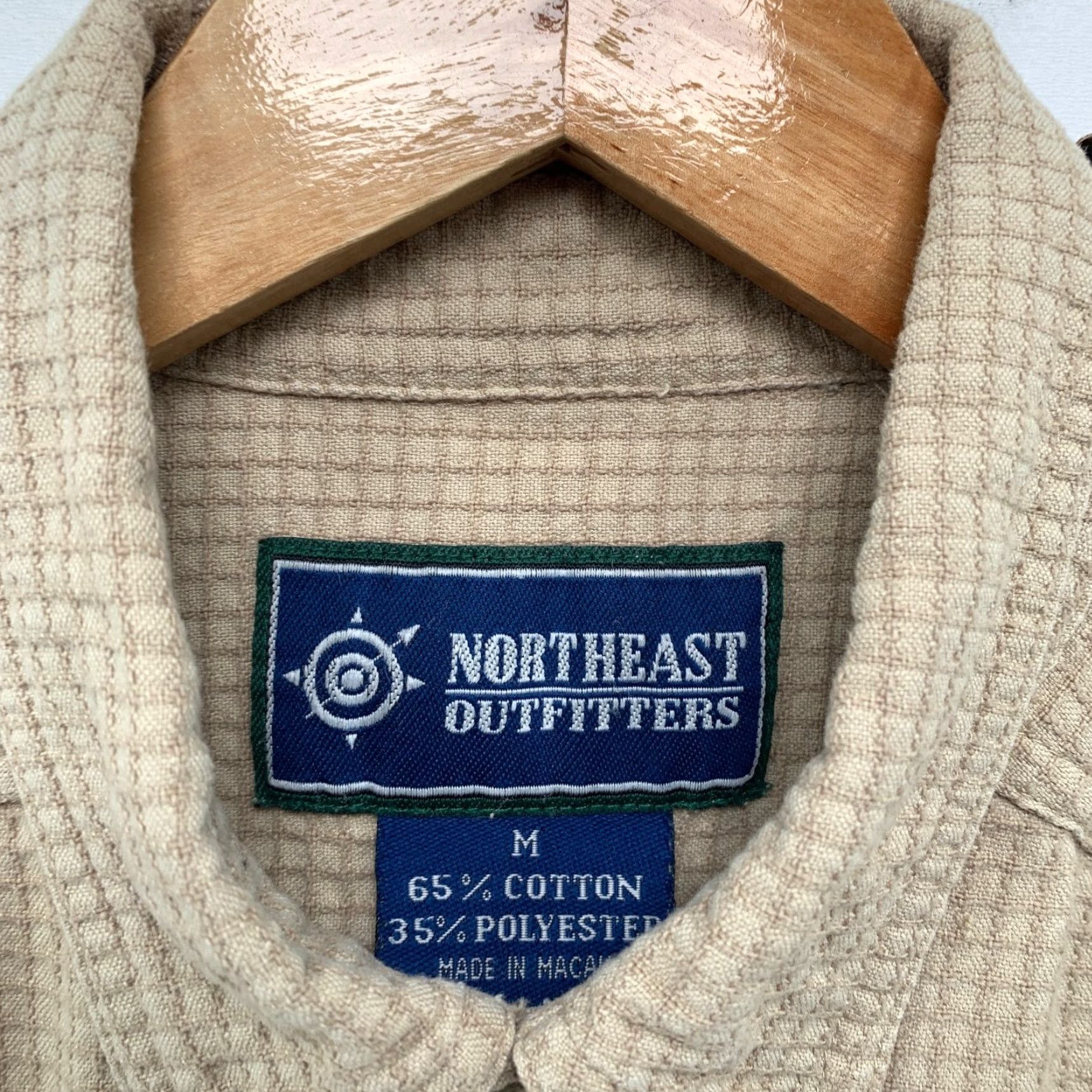 Vintage VINTAGE Northeast Outfitters Button Shirt Mens M Beige Waffle Knit Button-Up Casual Knit Size US M / EU 48-50 / 2 - 3 Thumbnail