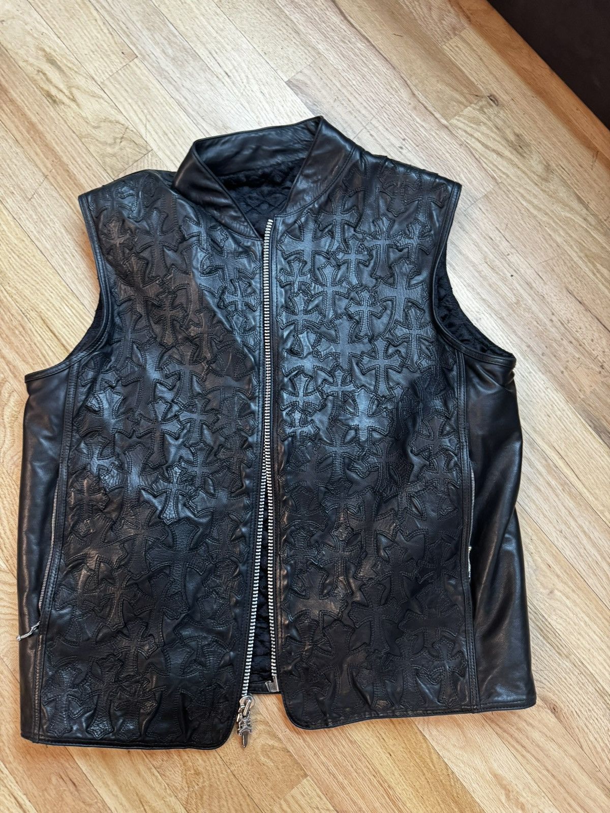 Chrome Hearts Fully loaded cross leather vest Size US M / EU 48-50 / 2 - 1 Thumbnail