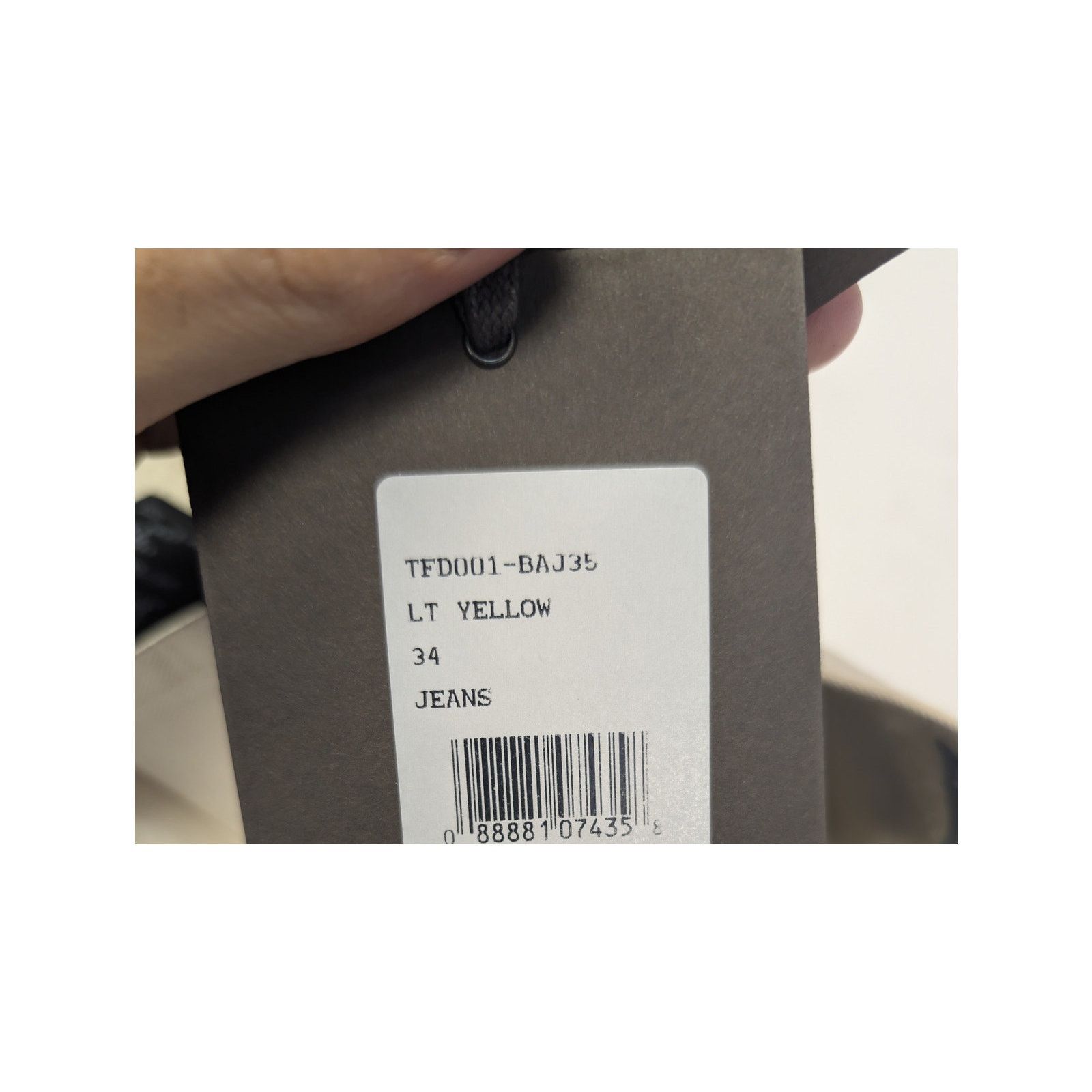 Tom Ford o1rshd1 Slim Fit Cotton Blend Denim Jeans in Light Yellow Size US 34 / EU 50 - 21 Thumbnail