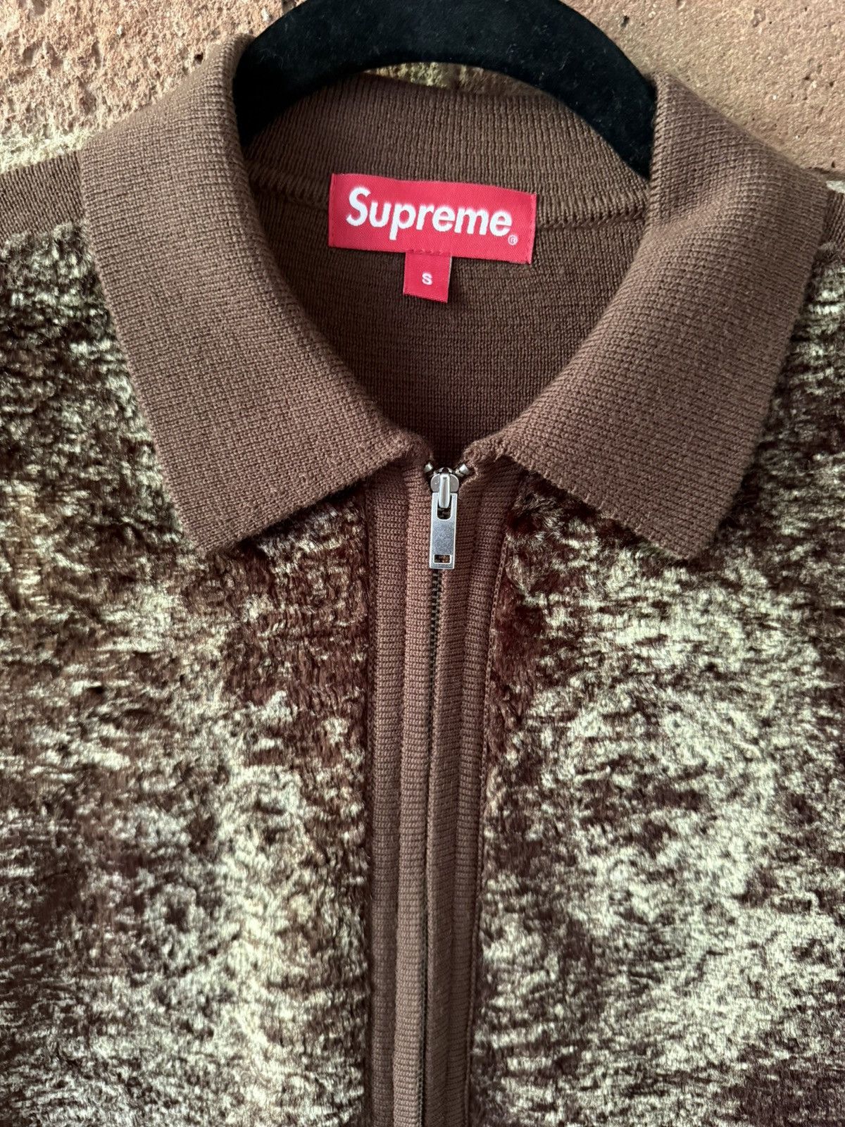 Supreme Faux Fur Zip Up Cardigan