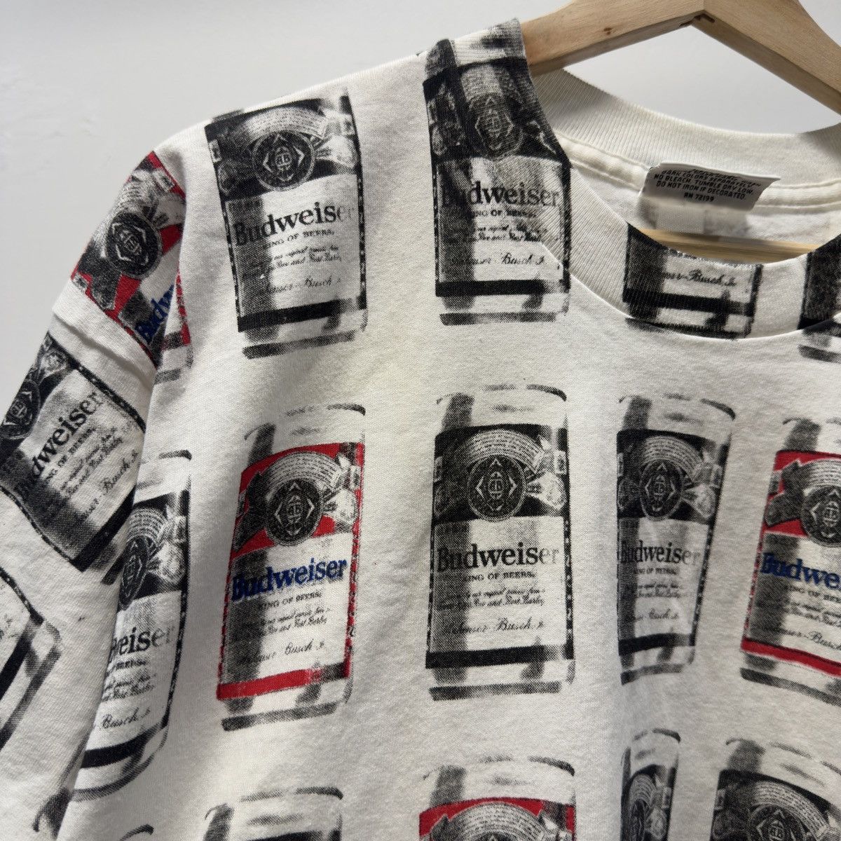 Vintage Vintage 90s Budweiser Warhol AOP Print Art Shirt ERD Grunge Size US L / EU 52-54 / 3 - 5 Thumbnail
