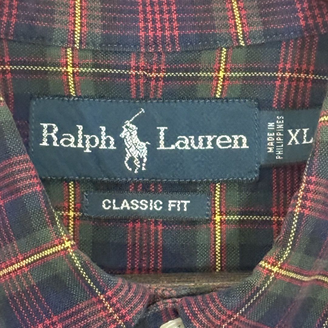 Polo Ralph Lauren Polo Ralph Lauren Classic Fit Plaid Shirt Multi Plaid XL Size US XL / EU 56 / 4 - 4 Thumbnail