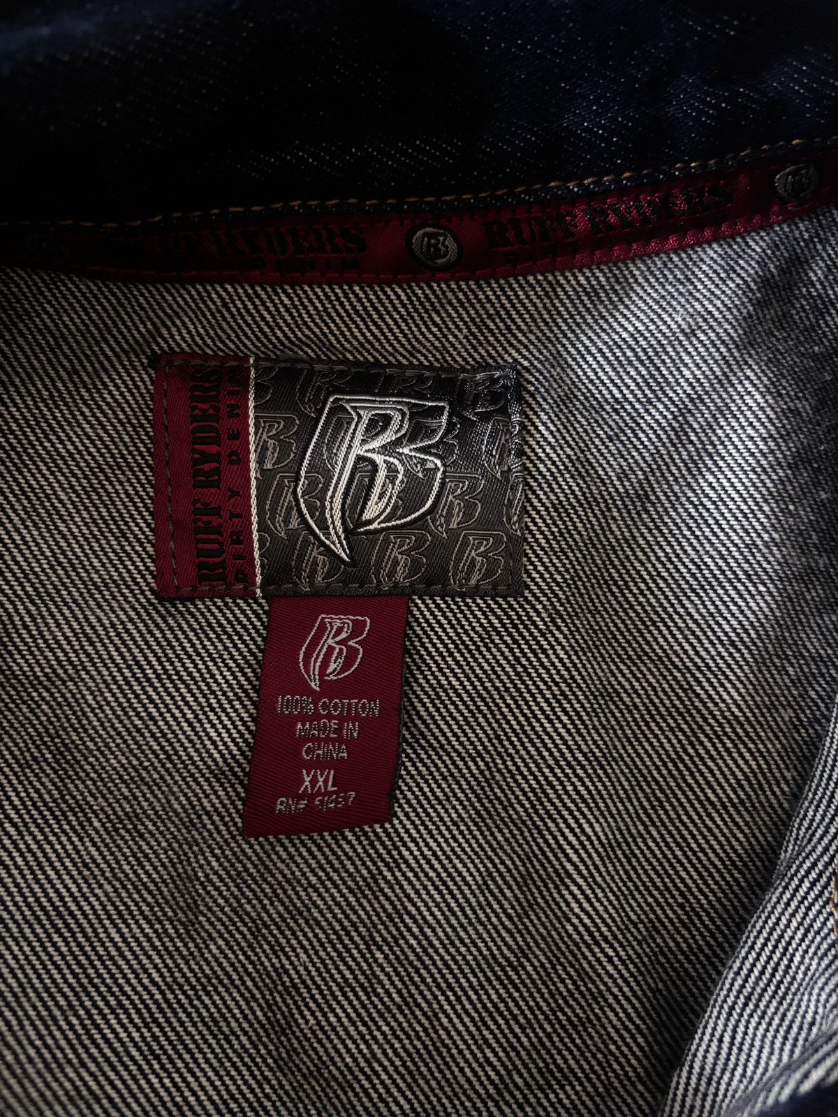 Ruff Ryders Ruff Ryders Dirty Dark Wash Raw Denim Jacket XXL Size US XXL / EU 58 / 5 - 3 Thumbnail