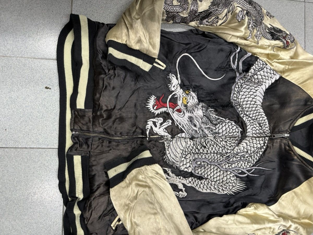 Japanese Brand VTG Ripped SUKAJAN Dragon Jacket Size US L / EU 52-54 / 3 - 9 Thumbnail