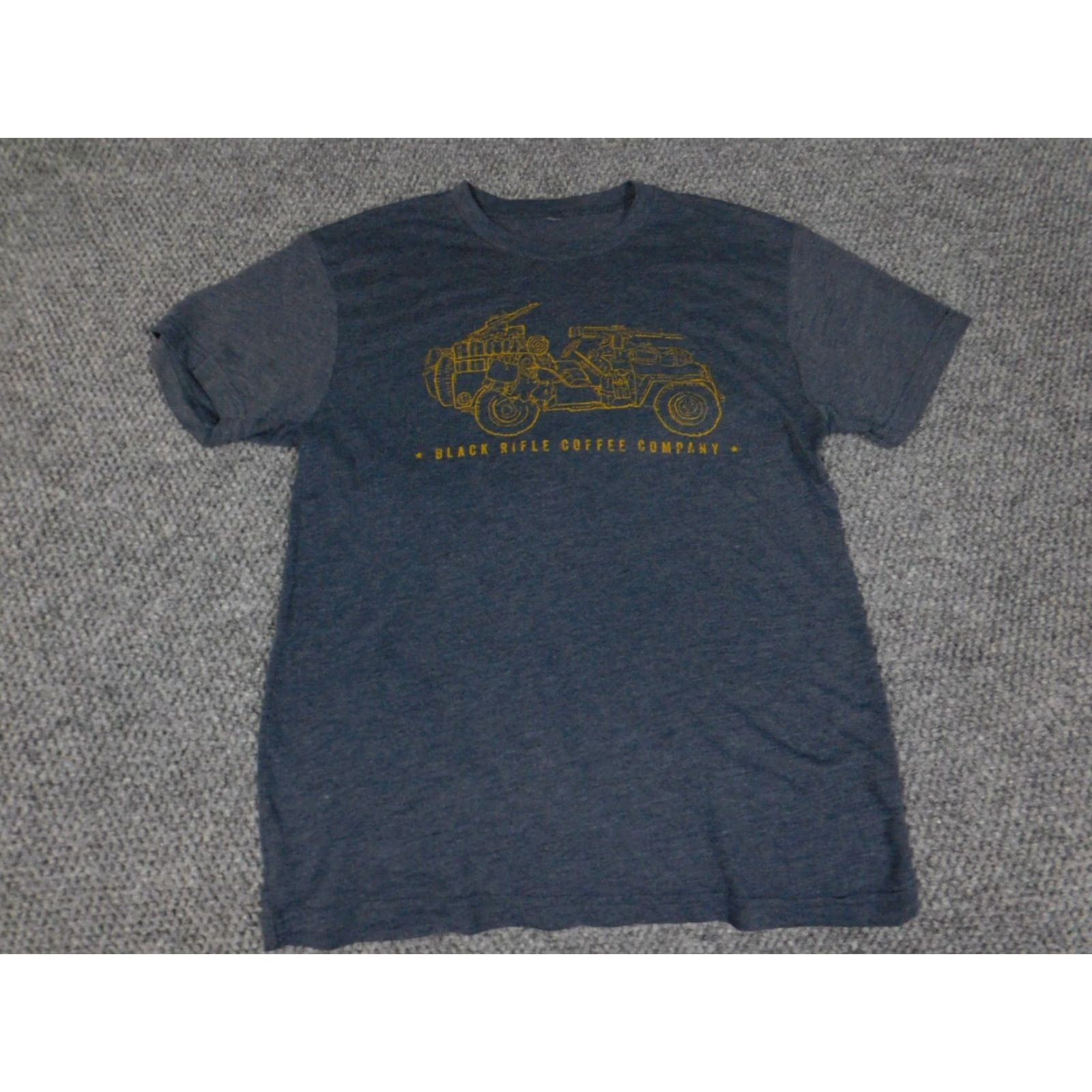 Vintage Black Rifle Shirt Small Blue Graphic Short Sleeve Crew Neck Cotton Knit Logo 90s Mens T-Shirt Size US S / EU 44-46 / 1 - 2 Thumbnail