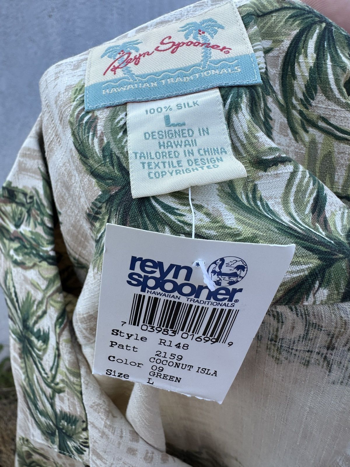 Reyn Spooner New Reyn Spooner Coconut Island Hawaiian Men's L 100% Silk Size US L / EU 52-54 / 3 - 4 Thumbnail