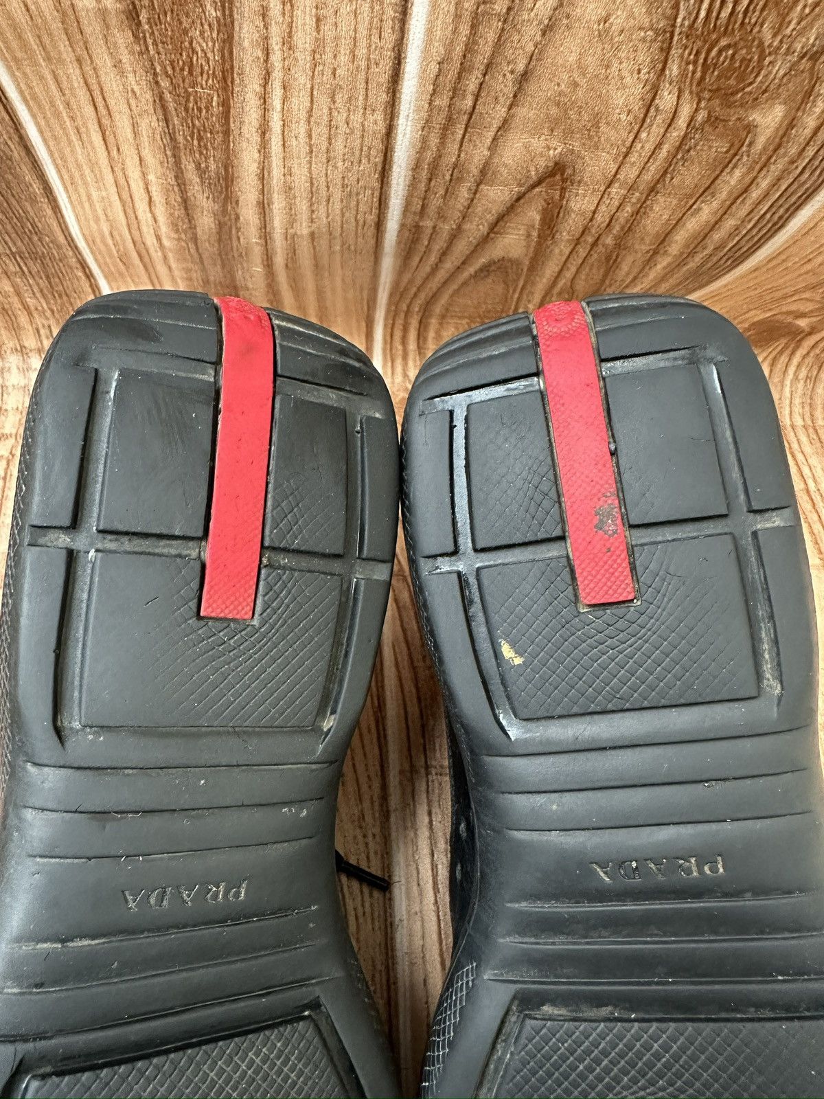 Prada Prada America's Cup Red Tab Leather Sneaks PS0906 Size US 7.5 / EU 40-41 - 19 Thumbnail