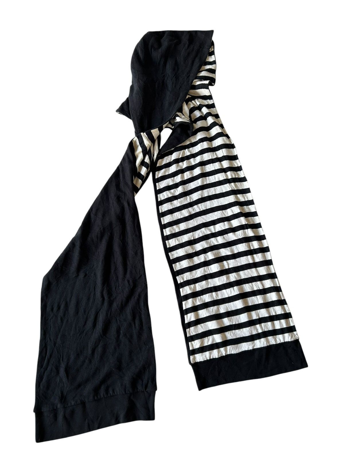 Japanese Brand × Kapital × Vintage Japanese Stripe Big Balaclava Scarf Hoodie Reversible Size ONE SIZE - 11 Thumbnail