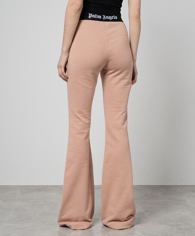 Palm Angels o1y1125 Sweatpant in Salmon Pink/Black Size 26" / US 2 / IT 38 - 3 Thumbnail